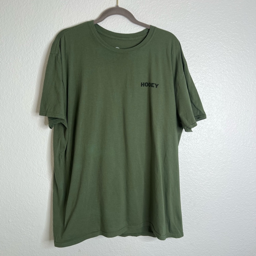 Hooey Green Patriotic Front and Back Graphic Tee Size 2XL